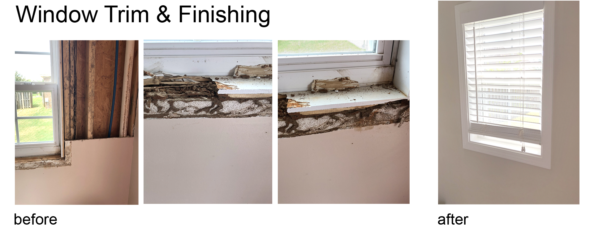 window finishing